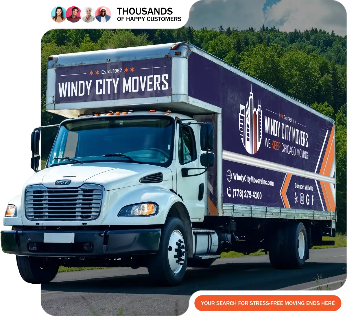 Windy City Movers professional moving truck