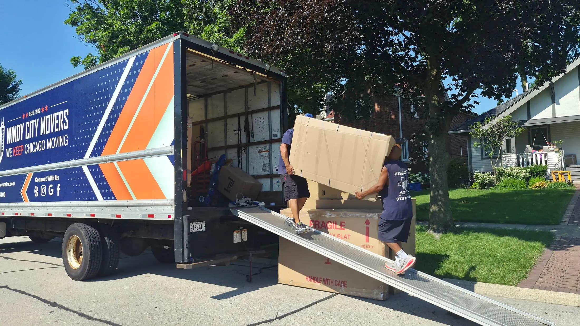 Windy City Movers crew on a Chicago move